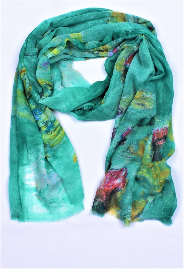Alice & Lily printed scarf green Style : SC/5001GRN image 0